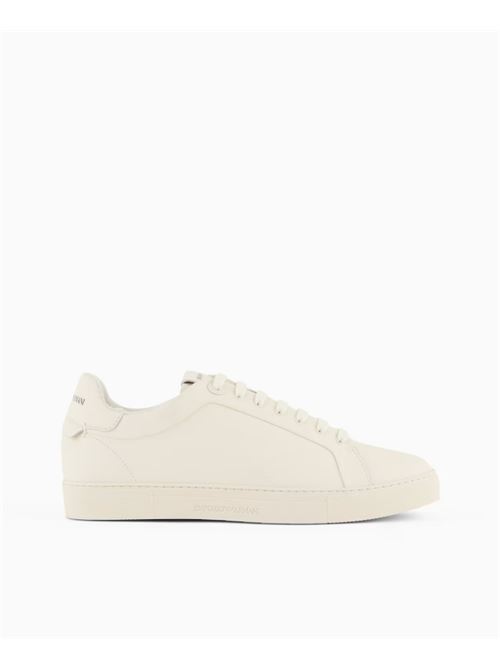 SOFT LEATHER SNEAKERS EMPORIO ARMANI | X4X598.XF66200894 OFF WHITE